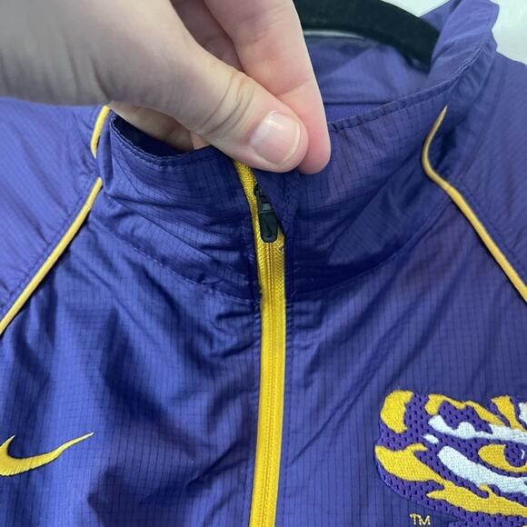 LSU Tigers Jacket Mens Small NCAA Football Nike Storm-Fit Windbreaker - Picture 10 of 16